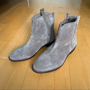 NWOT H&M Genuine Suede Ankle Boots